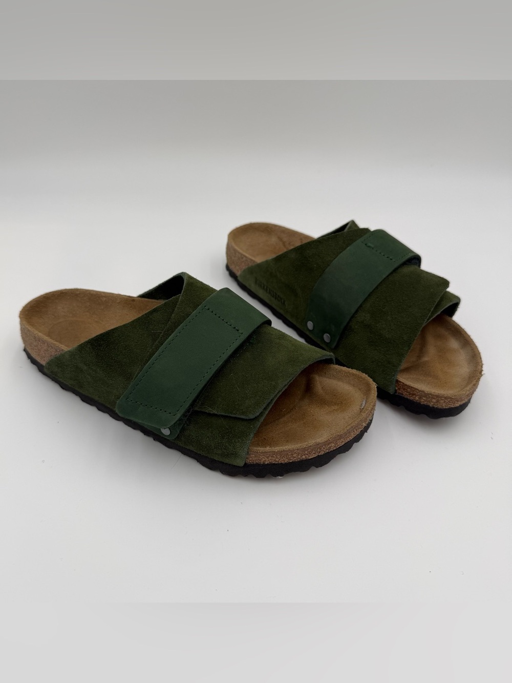 Birkenstock Kyoto Green
Nubuck-Suede Leather Sandals Size 38